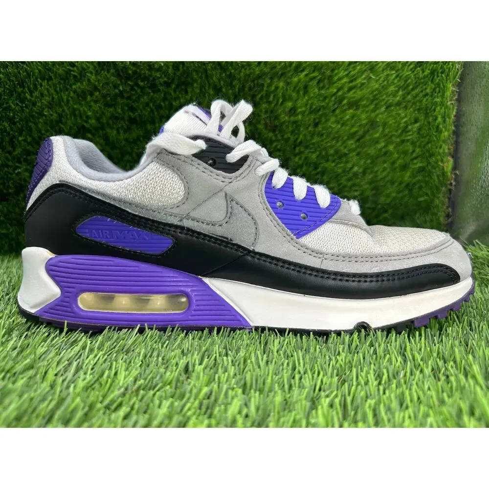 Nike Air Max 90 CD0490-103 Athletic Sneaker Women's 8.5 Gray Mesh Gym Cushioned